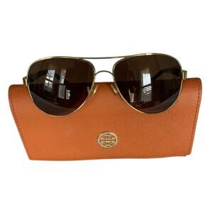 TORY BURCH Polarized Aviator Sunglasses